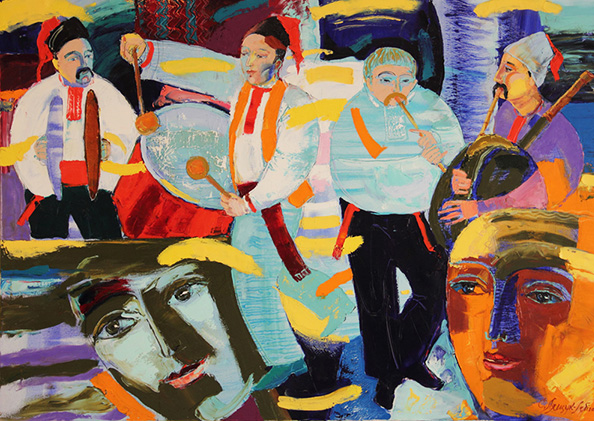 «Українські музики». 2012. Полотно, олія